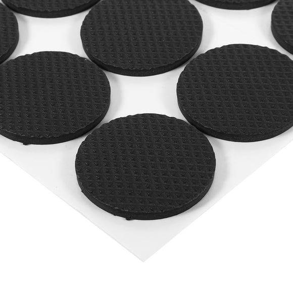 12 Pcs Coussins de Meuble Noirs Antidérapants Autocollants Protecteurs de Plancher Meubles Sofa Table Chaise Coussinet de Pieds en Caoutchouc