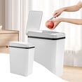 thumbnail image 1 of EGNMCR Bathroom Smart Trash Can Touchless Trash Can With Lid, Intelligent Induction Trash Bin, Large Capacity 12L For Laundry Living Room smart trash can, 1 of 6