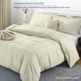 thumbnail image 2 of 500 TC 100% Egyptian Cotton Duvet Cover Zipper Closur Ultra Soft Durable and Fade Resistant Solid Pattern, 2 of 7