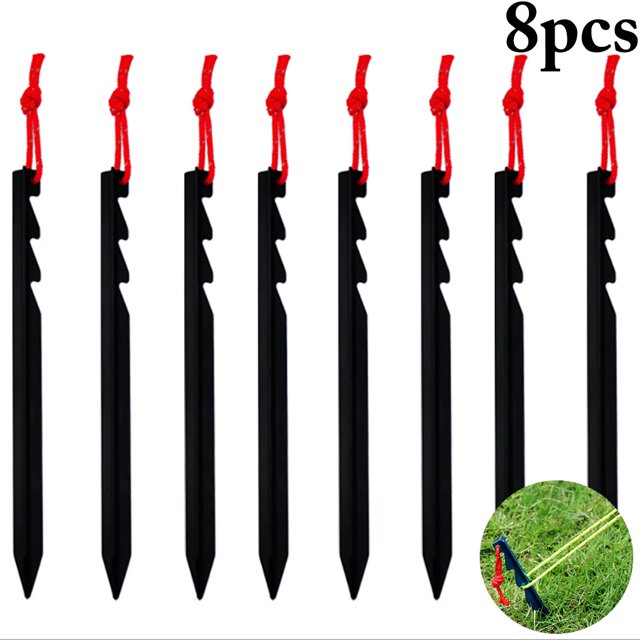 Bangcool Tent Stake Portable Aluminum Alloy Camping Stake Tent Peg with String