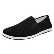 HaiMao Women's Slip On Comfort Walking Shoes Clearance Lightweight Breathable Running Athletic Gym Workout Non Slip Athletic Sneakers Black 35