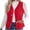 Red Fleece Vests for Women, variant on Nfurl Womens Quilted Vests Warm Fleece Lined Vest Comfy Solid Color Button Sleeveless Jackets Casual Fall Winter Coats Base Layer Vests Beige L