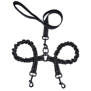 Moobody Un seul remorquage Deux laisses 2 Pelle de chien Coussin élastique Poche de chien Piste de chien à pied Paille de chien Ceinture double