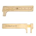 thumbnail image 4 of LHCER Caliper Ruler, mm/inch Vernier Caliper,1pc Brass Sliding Gauge Vernier Caliper Ruler Measuring Tool Double Scales mm/inch, 4 of 8