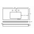 thumbnail image 3 of 30.5-in. W  18.75-in. D Stone Top In Beige Color For 3H8-in. Faucet AI-19222, 3 of 3