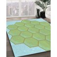 thumbnail image 3 of Ahgly Company Machine Washable Indoor Round Transitional Green Area Rugs, 6' Round, 3 of 7