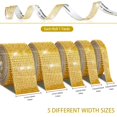 thumbnail image 4 of LNGOOR 5 Rolls Super Self Adhesive Art & Craft Tape with 2 mm Rhinestones Strips Sticker(Silver), 4 of 7