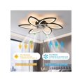 thumbnail image 3 of 31" Ceiling Fan with Light,66W Dimmable Ceiling Fan 3 Color 6 Speed with Light Remote Control,Low Profile Ceiling Fan with Light for Bedroom Living Ro, 3 of 4
