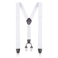 thumbnail image 1 of Buyless Fashion Suspenders for Men - 48" Elastic Adjustable Straps 1 1/4" - Y Shape, 1 of 7