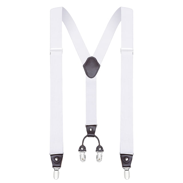 Buyless Fashion Suspenders for Men - 48" Elastic Adjustable Straps 1 1/4" - Y Shape