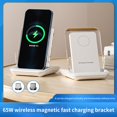 thumbnail image 2 of 1 Set Wireless Charger 2-in-1 Low-Temperature Not Hurt Battery Fast Induction 65W Horizontal And Vertical Charging Chair Wireless Phone Charger Mobile Phone Accessories, 2 of 10