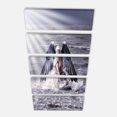 thumbnail image 2 of Woman with Dark Angel Wings - Modern Beach Canvas Art Print, 2 of 3