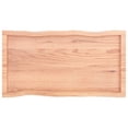 thumbnail image 4 of vidaXL Table Top Light Brown 80x60x(2-4) cm Treated Solid Wood Live Edge, 4 of 5