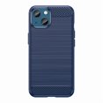 thumbnail image 1 of PANDACO Étui en Métal Brossé Bleu Marine pour iPhone 14 Plus, 1 of 4