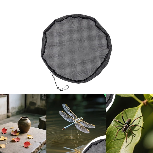 Filet de Protection pour Réservoirs d'Eau et Piscines Extérieurs, Maille en Polyester Durable et Débris avec Sangles Sécurisées