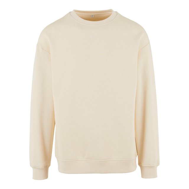 Build Your Brand Mens Crew Neck Plain Sweatshirt