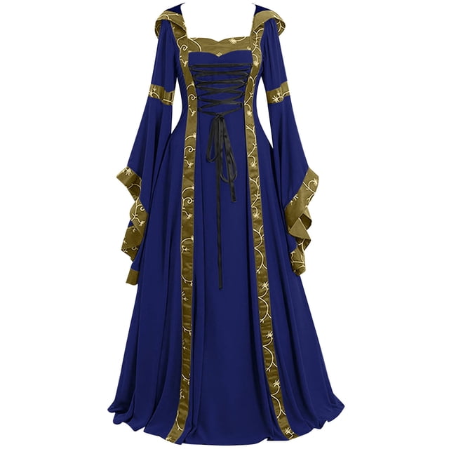 UPPADA Liquidation Robes de Cocktail Grande Taille Robe Formelle pour Femmes Robe de Soirée Robe Vintage Élégante Robes à Manches Évasées Grande Taille Robe en Maille Dorée