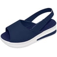 thumbnail image 3 of Sandales Rouges pour Femmes à Talon Bas Sandales d'Été Confortables pour Femmes à Bout Ouvert avec Bride à la Cheville Chaussures Décontractées de Plage Sandales Peu Profondes pour Femmes en Liquidation, 3 of 4
