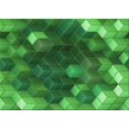 thumbnail image 1 of Ahgly Company Machine Washable Indoor Rectangle Transitional Green Area Rugs, 2' x 3', 1 of 7