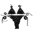 thumbnail image 4 of Kcodviy Women's New Sequin Bikini Mens String Bikini Triangle Color Bikini Swimsuit Bikini with Cover Up Set Mesh Bikini Trendy Bikini Hair Removal for Women, 4 of 4