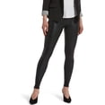 thumbnail image 1 of HUE Womens Body Gloss Leggings, Black, 3X, 1 of 2