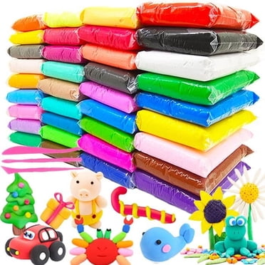 Fuebueo Air Dry Clay Magic Clay kit 24 Colors Oven Bake Clay DIY Mold Clay with Sculpting Tools and Accessories,for Kids Adult and Artist Friendly Holiday Gifts