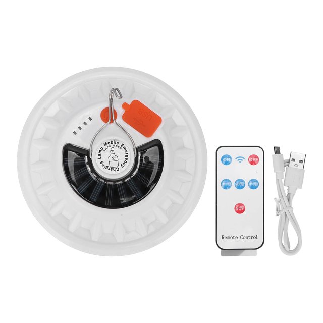 Ampoule, Lumière de Camping Rechargeable par USB Télécommande pour Urgence