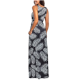 thumbnail image 4 of Femmes Sans Manches Poche Casual Imprimé Floral Plage Longue Maxi Robe en Vrac, 4 of 6