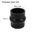 thumbnail image 3 of Unique Bargains 51mm 2' ID Straight Silicone Reducer Hose Coupler Intercooler Tube Red for Car Intercooler Intake Piping, 3 of 6