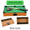 thumbnail image 4 of Mini Pool Table Set For Kids Adults Tabletop Billiards Indoor Toy With Pool Cues Chalk Triangle Rack And Balls Wooden Construction Family Home Game Size 13.78X9.84X2.76In Weight 3.17Lb, 4 of 9
