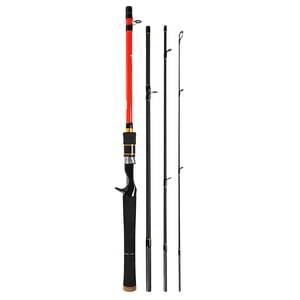1.8m / 1.98m / 2.1m Spinning Casting Fishing Rod 4 Sections High Carbon Rods Fishing Tackle