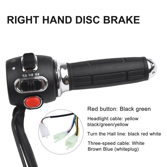 Throttle Handle 12-72V Gear Switch With Horn Electric Bike Modification Part For Harley Citycoco Scooter Motorcycle E-Bike
