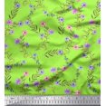 thumbnail image 1 of Soimoi Polyester Crepe Fabric Dot,Leaves & Floral Decor Fabric Printed Yard 42 Inch Wide, 1 of 3