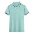 thumbnail image 2 of Timegard Womens Tops Plus Size Breathable Lapel V Neck Button Short Sleeve Loose Blouse Summer Casual Unisex, 2 of 8