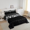 thumbnail image 3 of Erosebridal Zebra Leopard Print Bedding Full Comforter Set, Rectangle Geometric Down Comforter, Animal Decorative, Reversible, 3 of 7