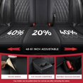 thumbnail image 4 of Car Seat Covers Full Set Faux Nappa Leather Seat Covers for Cars Breathable Front Seats with Lumbar Support and Rear Fit for Automotive Sedans SUVs Pickups, 4 of 9
