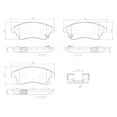 thumbnail image 2 of BREMBO Brake Pad for 2011-2015 Chevrolet Cruze - P59076N, 2 of 3