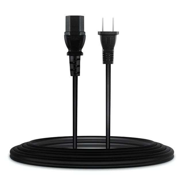 Aprelco Homologué UL Câble d'Alimentation à 2 Broches de 6,6 Pi Compatible avec le Lecteur DVD Rotel RB-1552 RKB-2100 RMB-1066