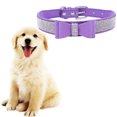 thumbnail image 3 of pitrice Bling Crystal Cat Collar Metal Adjustable Puppy Bow Tie Rhinestone Soft Collars Pet Supplies for Small Medium Dogs, 3 of 4
