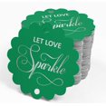 thumbnail image 4 of Inkdotpot Real Silver Foil Let Love Sparkle Wedding Tags Favor Hang Paper Tags 100 Pieces, 4 of 6