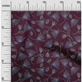 thumbnail image 1 of oneOone Polyester Lycra Feuilles & Tissu Imprimé Artistique Floral par la Cour 56 Pouces de Large, 1 of 1
