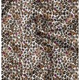 thumbnail image 1 of Soimoi White Silk Fabric Leopard Animal Skin Print Fabric by the Yard 42 Inch Wide, 1 of 6