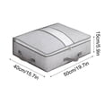 thumbnail image 3 of Folding Storage Box With Window, Large Capacity Organizer for Closet, Under Bed, Drawer Style Fabric Bins, Non Woven Storage Container With Lid and Handles, Home Organization Solution, 3 of 3