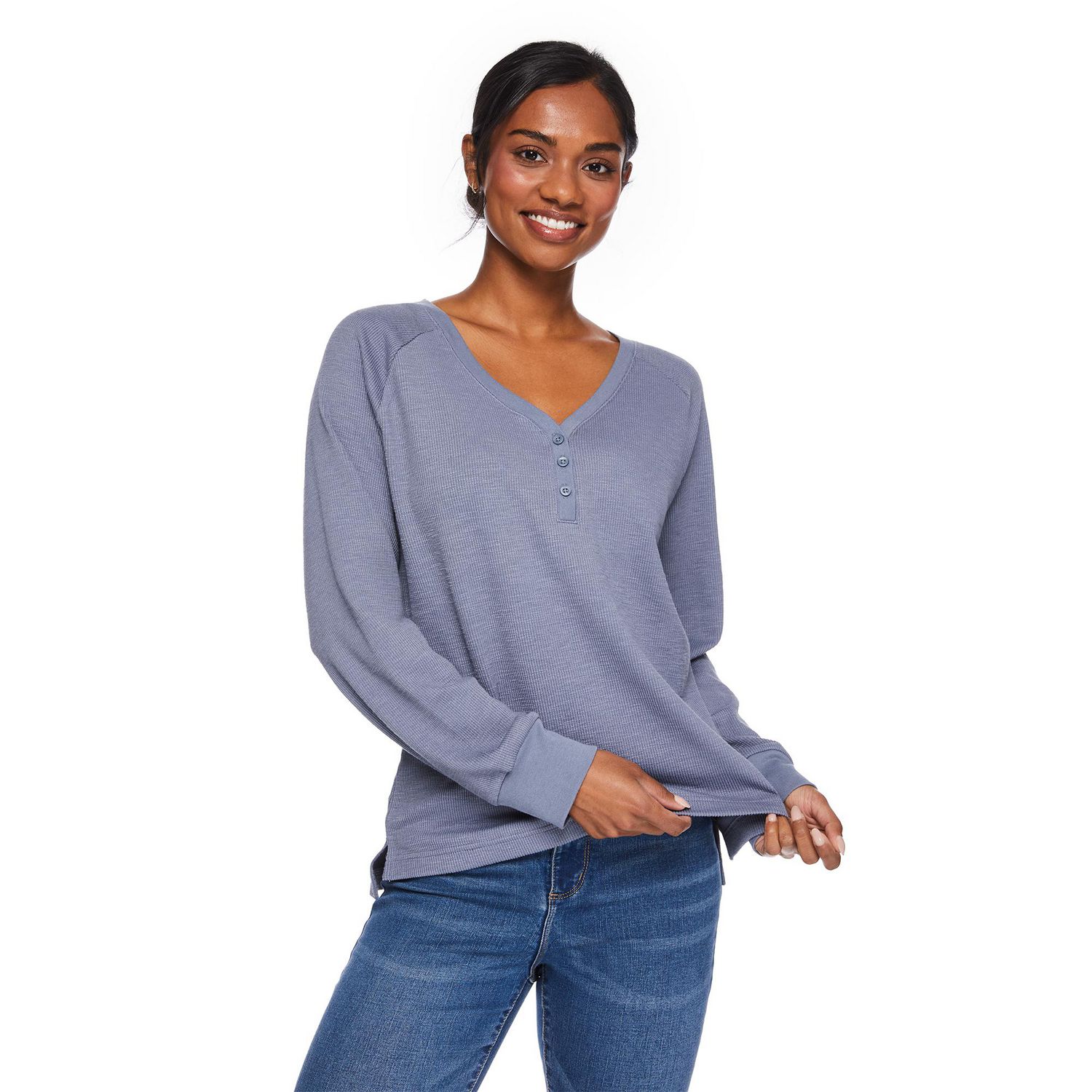 George Women's Rib Henley Tee