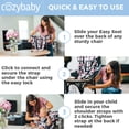 thumbnail image 4 of CozyBaby Portable Washable Travel Cloth Easy Seat High Chair, Black, 4 of 6