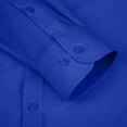 thumbnail image 4 of Dress Shirts for Men with Pocket Long Sleeve Big & Tall Tshirts Shirt Button-Down Collared Wrinkle-Free Solid Color Business Work Tops, 4 of 5