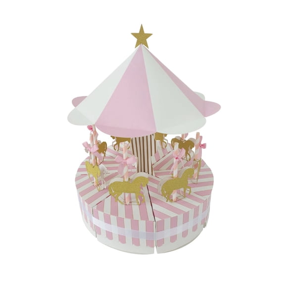 Carousel Candy Box Baby Shower Wedding Box Chocolate Box Birthday Table Centerpiece Decoration Chocolate Gift Box