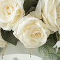 thumbnail image 4 of ORUYROP 30 Inch Decorative Floral Swag,Spring Rose Swag with Green Leaves and Welcome Sign,Artificial Floral Swag for Lintel Wedding Arch Home Party Garden Decor, 4 of 7