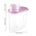 thumbnail image 3 of Oleegame 1 Pce Rangement de Produits 1,9 L Cuisine Réservoir de Stockage Multigrains Nourriture Produits Secs Boîte de Rangement Réservoir Scellé en Plastique Gris, 3 of 9