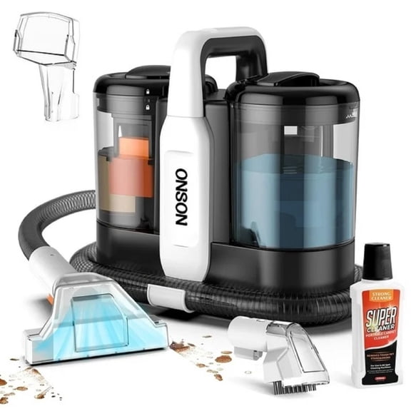 Refurbished ONSON Portable Carpet Cleaner Machine, Upholstery Spot Vacuum Cleaner, White